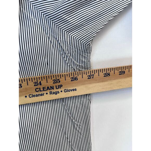 Ralph Lauren Men's 2XL White/Black Striped Button Down Preppy Shirt - Picture 5 of 7